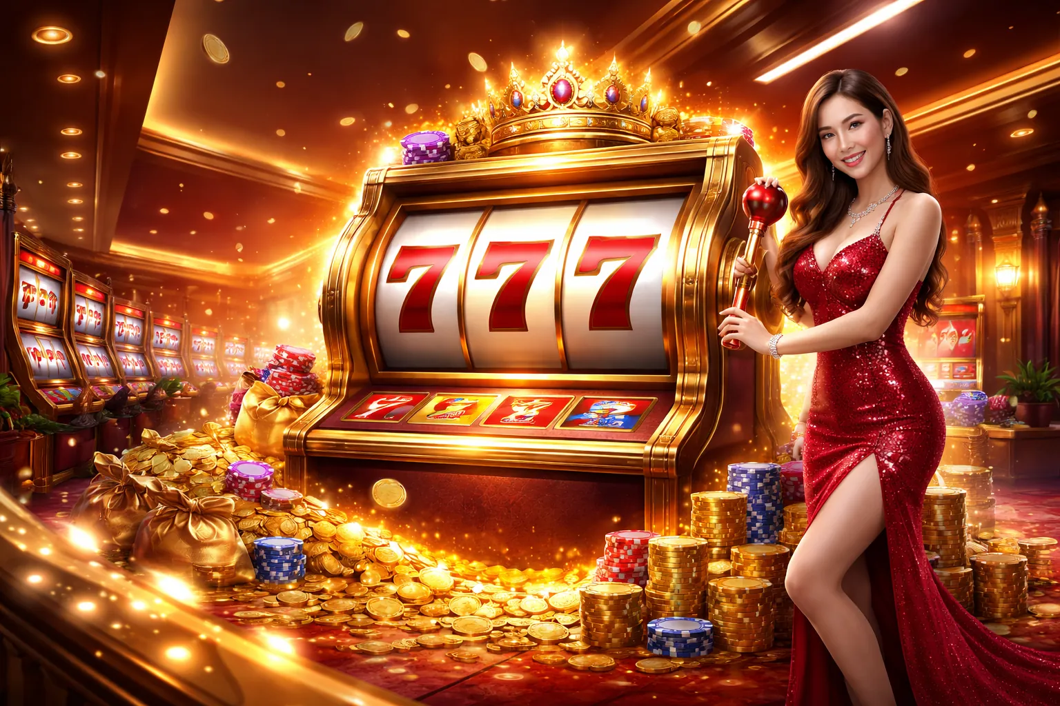 Máy đánh bạc nổ hũ với jackpot lớn tại hi88